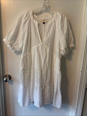 Universal Thread White Gauze Midi Dress